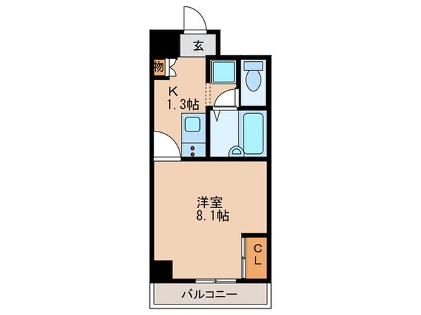 レオパレスＦｌａｔ新栄の物件間取画像